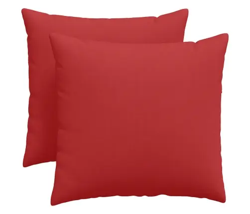 Sofa Pagalvės 2 Pcs Raudona 50 X 50 Cm Audinys