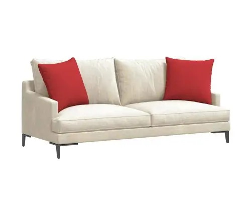 Sofa Pagalvės 2 Pcs Raudona 50 X 50 Cm Audinys