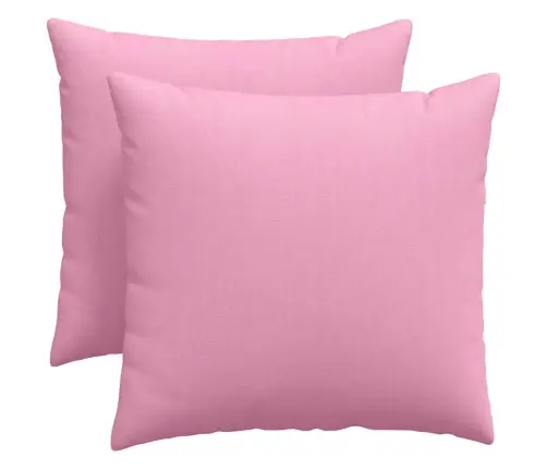 Dīvāna Spilveni Rozā Audums Vidaxl