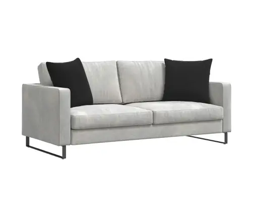 Dīvāna Spilveni 2 Pcs Melna 50 X 50 Cm Korduroja Audums Vidaxl