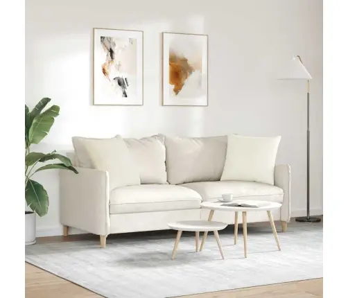 Dīvāna Spilveni 2 Pcs Krēmkrāsa 50 X 50 Cm Korduroja Audums Vidaxl