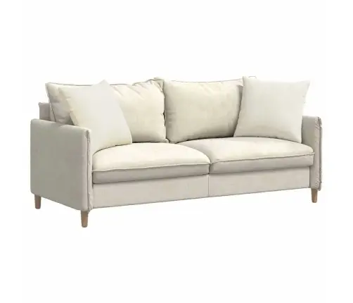 Dīvāna Spilveni 2 Pcs Krēmkrāsa 50 X 50 Cm Korduroja Audums Vidaxl