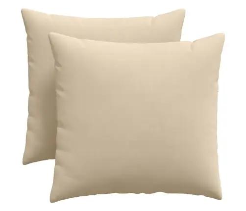 Diivanipadjad 2 Pcs Cream 50 X 50 Cm Kangas