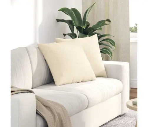 Diivanipadjad 2 Pcs Cream 50 X 50 Cm Korter Kangas