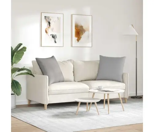 Sofa Pagalvės 2 Pcs Debesų Pilka 60 X 60 Cm Audinys