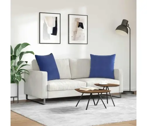 Diivanipadjad 2 Pcs Politsei Sinine 60 X 60 Cm Korter Kangas