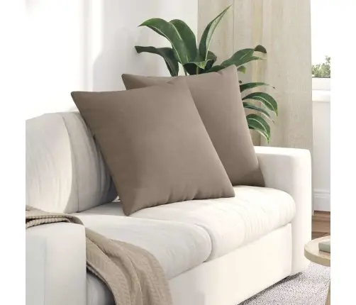 Diivanipadjad 2 Pcs Pruunikashall 60 X 60 Cm Kangas