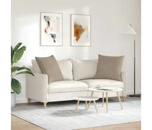 Diivanipadjad 2 Pcs Pruunikashall 60 X 60 Cm Kangas