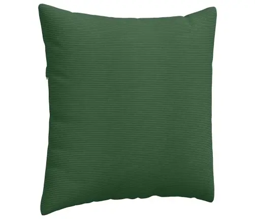 Dīvāna Spilveni 2 Pcs Tumši Zaļš 60 X 60 Cm Korduroja Audums Vidaxl