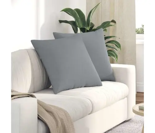 Dīvāna Spilveni Gaiši Pelēka Audums Vidaxl