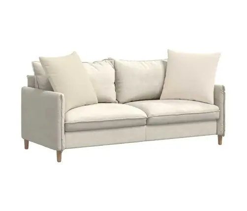Sofa Pagalvės 2 Pcs Smėlio 80 X 80 Cm Audinys