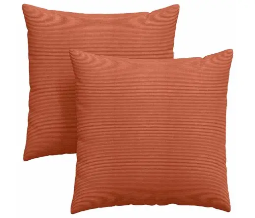 Dīvāna Spilveni 2 Pcs Sarkans Oranžs 80 X 80 Cm Vidaxl