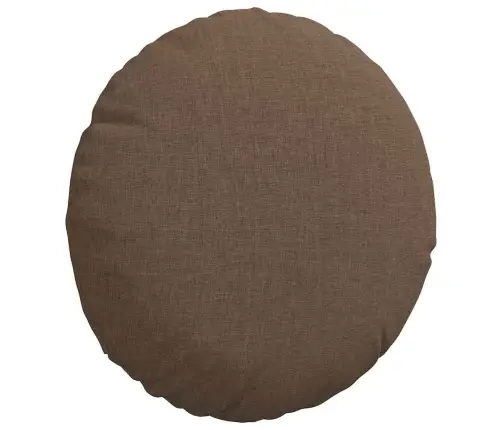 Sēdvietas Spilventiņi 2 Pcs Brūna Ø30 X 13 Cm Audums Vidaxl