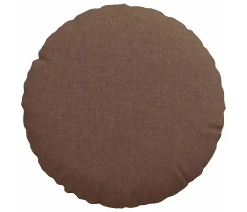 Sēdvietas Spilventiņi 2 Pcs Brūna Ø30 X 13 Cm Audums Vidaxl