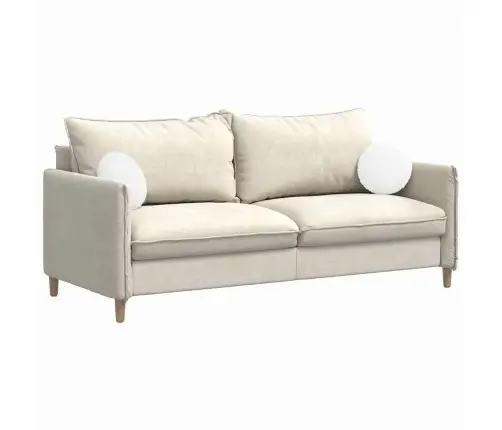 Sēdvietas Spilventiņi 2 Pcs Balts Ø30 X 13 Cm Audums Vidaxl