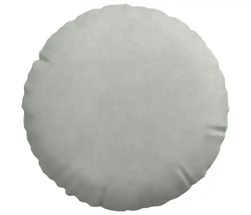 Sėdynių Pagalvėlės 2 Pcs Šviesiai Pilka Ø 40 X 13 Cm Aksomas