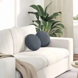 Istumispatjad 2 Pcs Tumehall Ø 40 X 13 Cm Samet