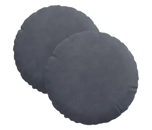 Istumispatjad 2 Pcs Tumehall Ø 40 X 13 Cm Samet