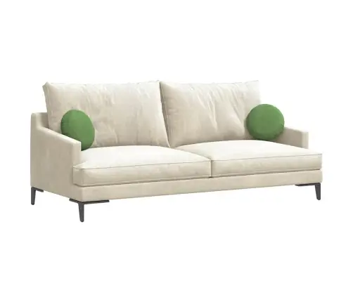 Sēdvietas Spilventiņi 2 Pcs Gaiši Zaļa Ø 40 X 13 Cm Samts Vidaxl