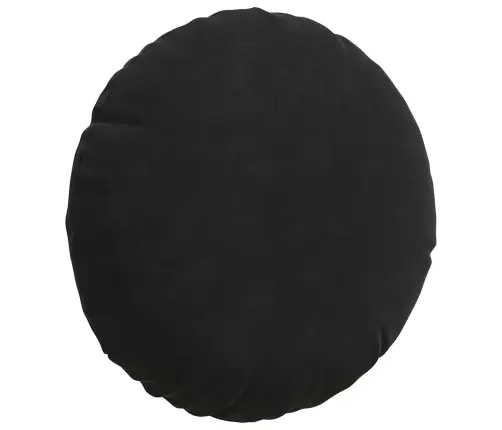 Sēdvietas Spilventiņi 2 Pcs Melna Ø 40 X 13 Cm Samts Vidaxl