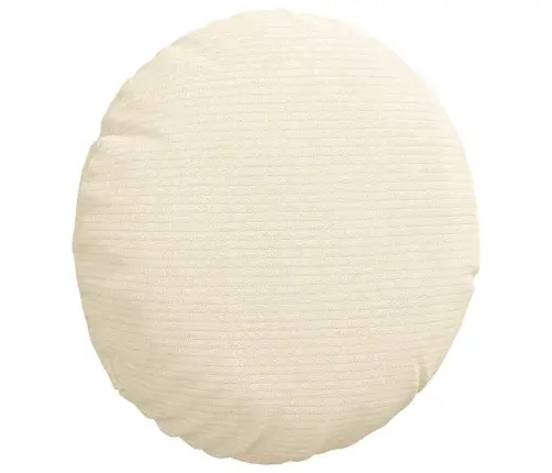 Sėdynių Pagalvėlės 2 Pcs Kreminė Ø 30 Cm Kordūrinis Audinys