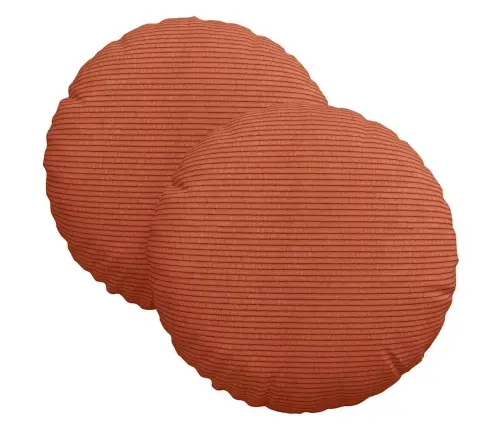 Sēdvietas Spilventiņi 2 Pcs Sarkans Oranžs Ø 30 Cm Vidaxl