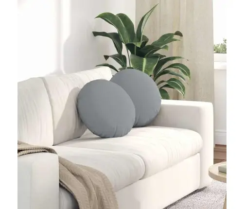 Istumispatjad 2 Pcs Helehall Ø40 X 13 Cm Kangas