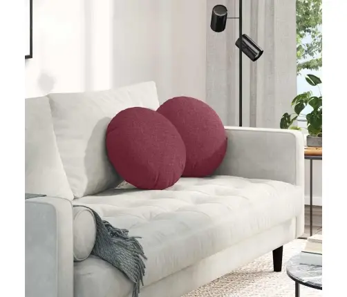 Istumispatjad 2 Pcs Veinpunane Ø40 X 13 Cm Kangas