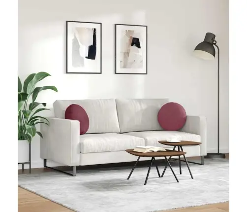 Istumispatjad 2 Pcs Veinpunane Ø40 X 13 Cm Kangas