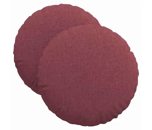 Istumispatjad 2 Pcs Veinpunane Ø40 X 13 Cm Kangas