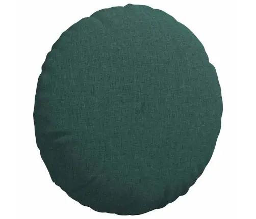Sėdynių Pagalvėlės 2 Pcs Tamsiai Žalia Ø40 X 13 Cm Audinys