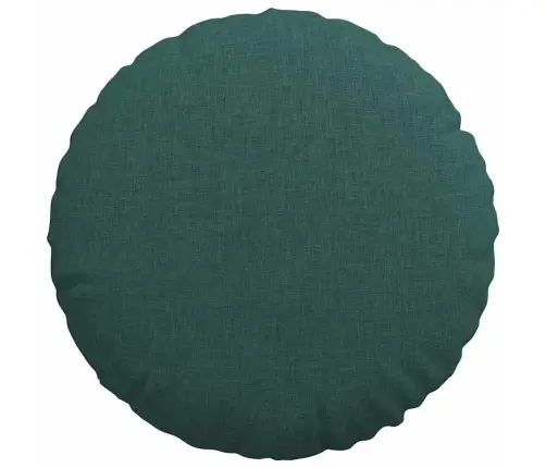 Sėdynių Pagalvėlės 2 Pcs Tamsiai Žalia Ø40 X 13 Cm Audinys