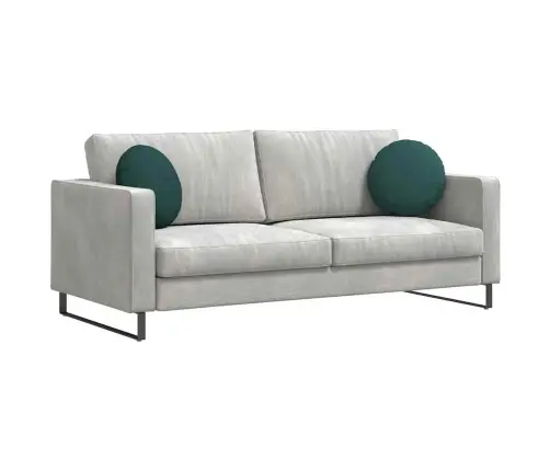 Sėdynių Pagalvėlės 2 Pcs Tamsiai Žalia Ø40 X 13 Cm Audinys