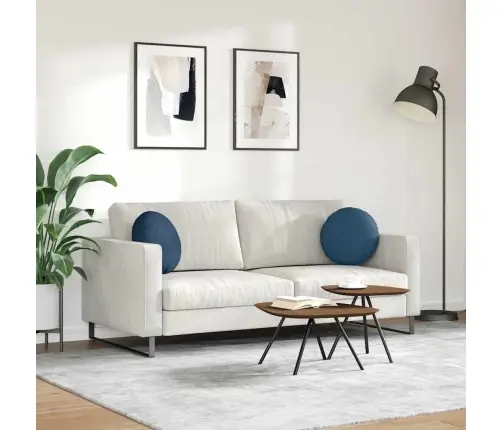 Istumispatjad 2 Pcs Sinine Ø40 X 13 Cm Kangas