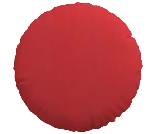 Istumispatjad 2 Pcs Punane Ø40 X 13 Cm Kangas