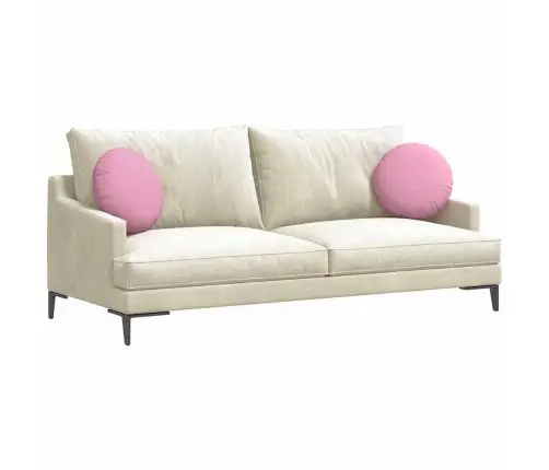 Sēdvietas Spilventiņi 2 Pcs Rozā Ø40 X 13 Cm Audums Vidaxl