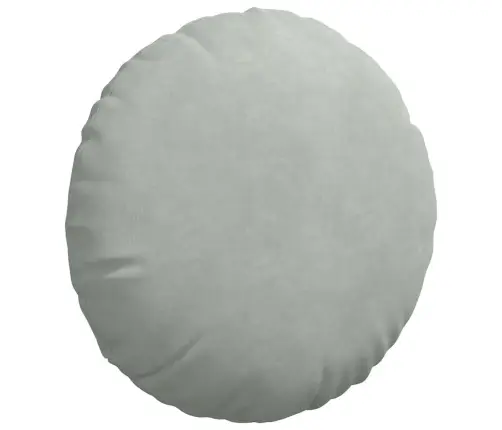 Sėdynių Pagalvėlės 2 Pcs Šviesiai Pilka Ø 40 X 13 Cm Aksomas