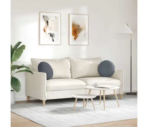 Sėdynių Pagalvėlės 2 Pcs Tamsiai Pilka Ø 40 X 13 Cm Aksomas