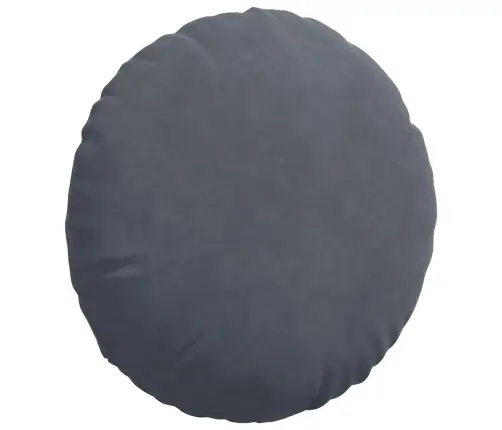 Sėdynių Pagalvėlės 2 Pcs Tamsiai Pilka Ø 40 X 13 Cm Aksomas