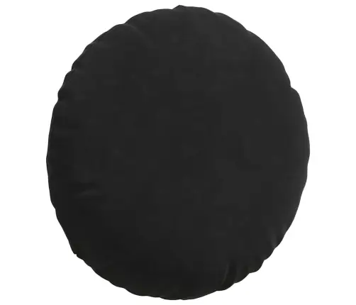 Sėdynių Pagalvėlės 2 Pcs Juoda Ø 40 X 13 Cm Aksomas