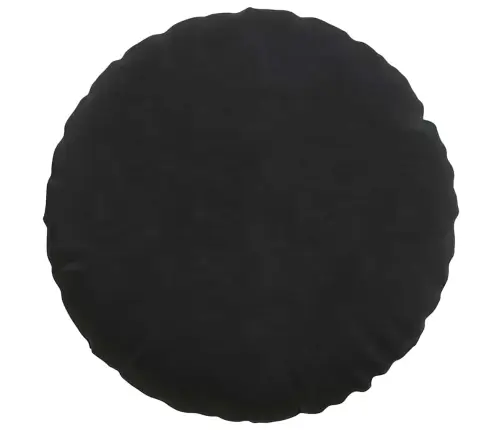 Sėdynių Pagalvėlės 2 Pcs Juoda Ø 40 X 13 Cm Aksomas