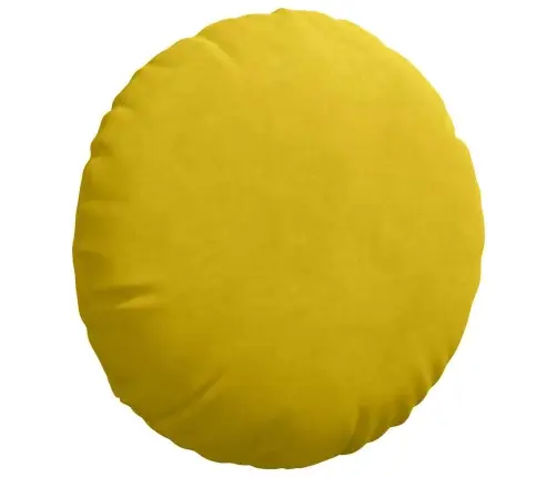 Istumispatjad 2 Pcs Kollane Ø 40 X 13 Cm Samet