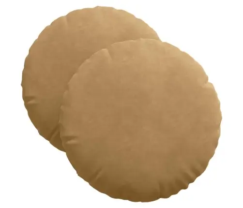 Istumispatjad 2 Pcs Pruun Ø 40 X 13 Cm Samet