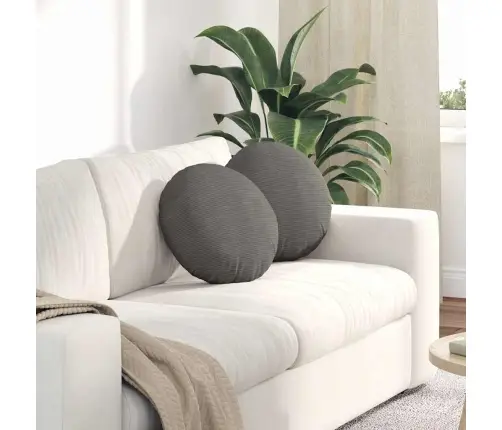 Sēdvietas Spilventiņi 2 Pcs Gaiši Pelēks Ø 40 Cm Vidaxl