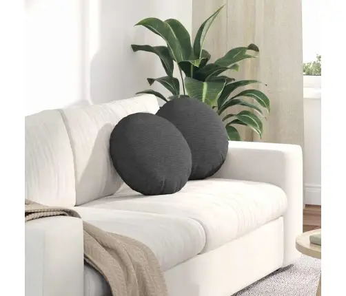 Istumispatjad 2 Pcs Tumehall Ø 40 Cm Korter Kangas