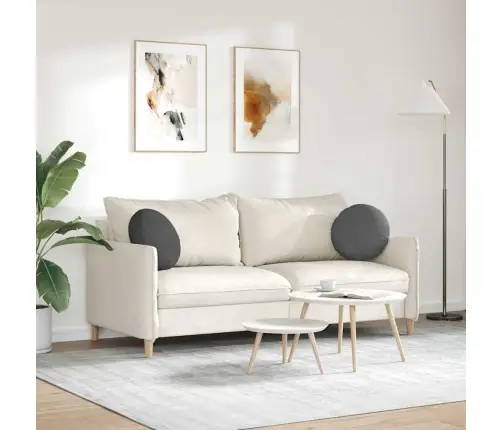 Istumispatjad 2 Pcs Tumehall Ø 40 Cm Korter Kangas