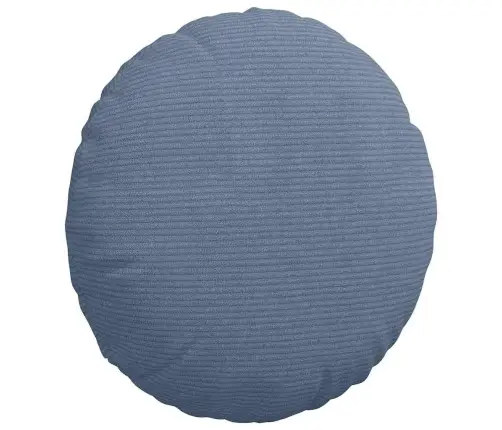 Sēdvietas Spilventiņi 2 Pcs Zila Ø 40 Cm Korduroja Audums Vidaxl