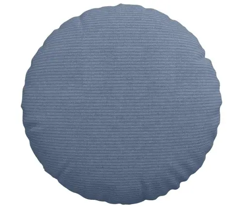 Sēdvietas Spilventiņi 2 Pcs Zila Ø 40 Cm Korduroja Audums Vidaxl