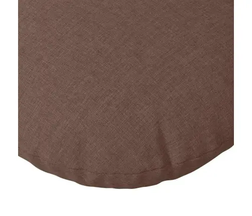 Sėdynių Pagalvėlės 2 Pcs Ruda Ø50 X 19 Cm Audinys