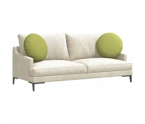 Istumispatjad 2 Pcs Hele Roheline Ø50 X 19 Cm Kangas